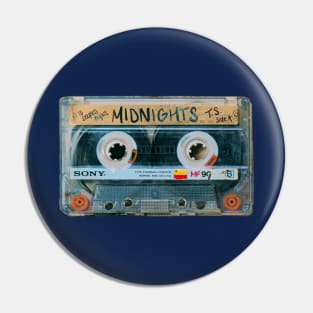 Midnights Cassette - 13 Sleepless Nights Pin