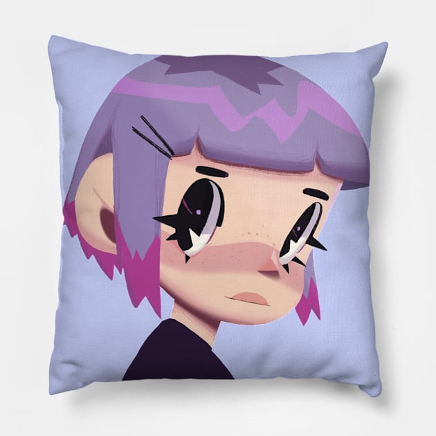 Looking back Pillow by MaiType