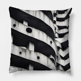 Brutalism Concrete Architecture Design Pillow