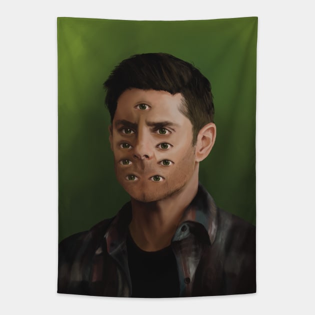 Still beautiful, still Dean Winchester Tapestry by gordoilustra