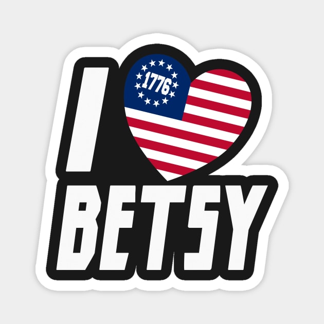 Betsy Ross Flag Victory 1776 Magnet by B89ow