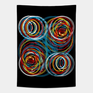 Optical Spiral Illusion Abstract Geometric Texture Tapestry