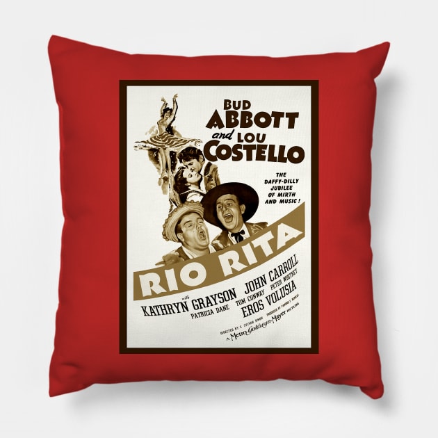 Rio Rita (Sepia) Pillow by Vandalay Industries