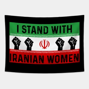 I Stand with Iranian women Tapestry