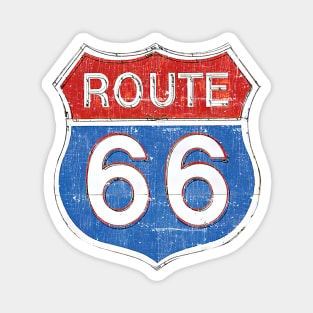 Route 66 --- Vintage Look Design Magnet