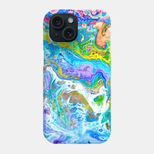 Pastel abstract acrylic pour Phone Case