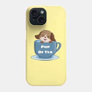 Pup Of Tea - Puppy Pun Phone Case