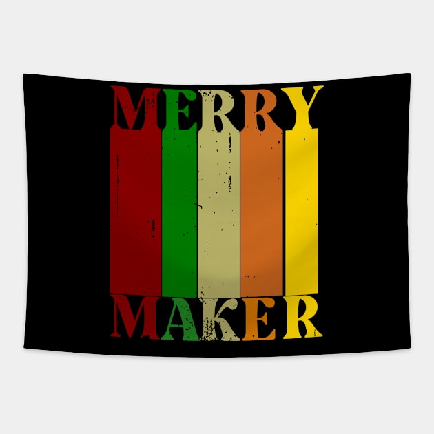 Merry maker Tapestry by theplaidplatypusco