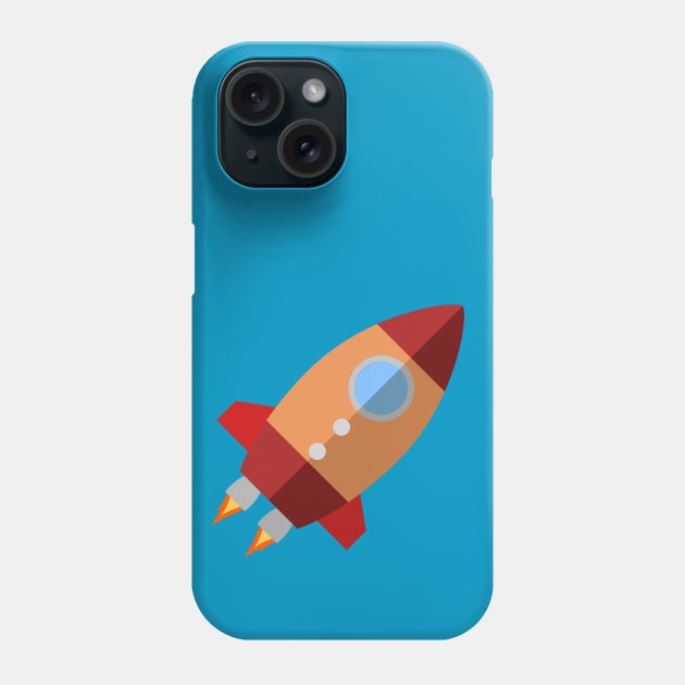 Rocket Ship Phone Case by KShinabery