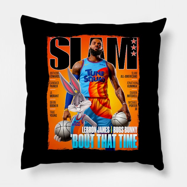 Space Jam - SLAM Pillow by Buff Geeks Art