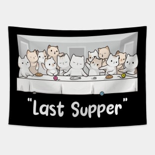 The Last Supper - A Feline Feast Tapestry