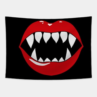 Vampire Teeths Tapestry