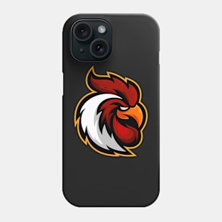 Illustration rooster mascot design Phone Case