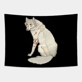 Marked Wolf Tapestry