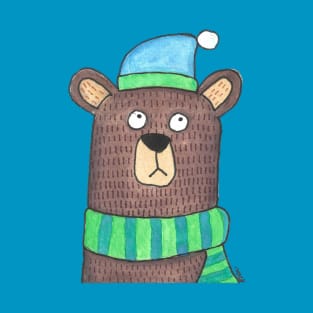 Winter Beanie Bear T-Shirt