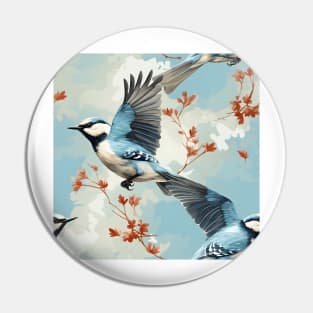 North American Birds - Bluejay Flying Pin