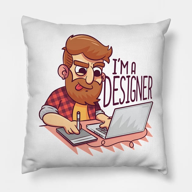 I'm a designer Pillow by madeinchorley