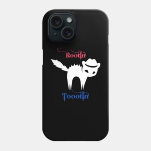 Rootin tootin angry cat cowboy Phone Case