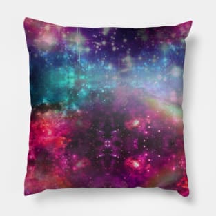 Rainbow Space Texture Pillow