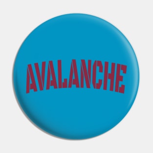 avalanche burgundy Pin