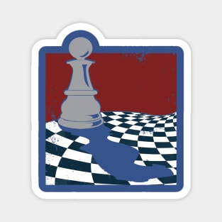 chess pieces retro gift 2 Magnet