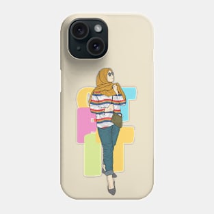 Girl In Colorfull Outfit Phone Case