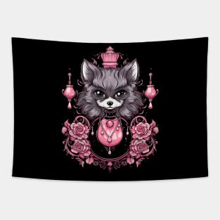 Cute Black Pom Tapestry