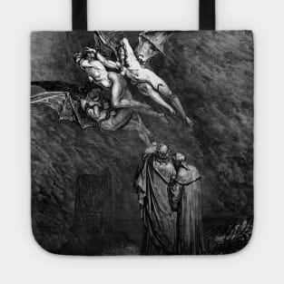 High Resolution Gustave Doré Illustration The Furies Tote