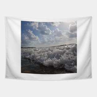 blue  sea waves Tapestry