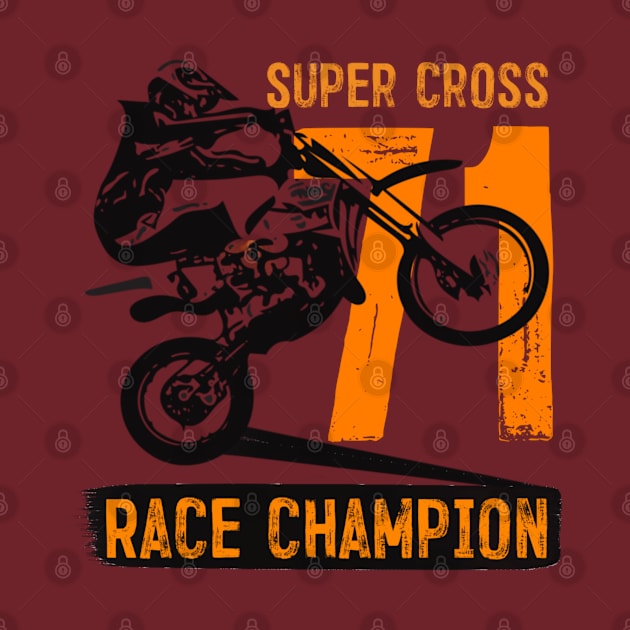 SUPER CROSS RACE CHAMPION by oneduystore