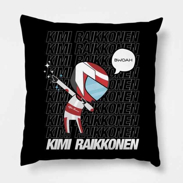 Kimi Raikkonen Dabbing Pillow by jaybeetee