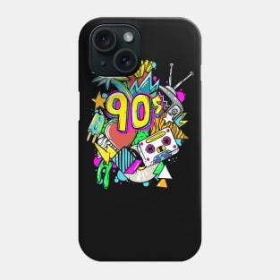 90's Shirt Vintage I Love the 90s 1990's Nostalgia Throwback Phone Case