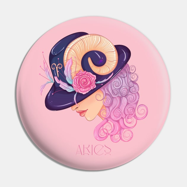 Aries Pin by LibrosBOOKtique