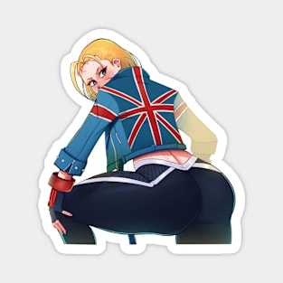 Cammy street fighter 6 cool pose sticker Magnet