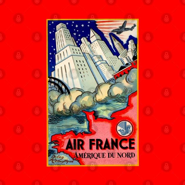 North America with Air France Vintage Travel by Culturio