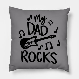 Dad Rocks t-shirt Pillow