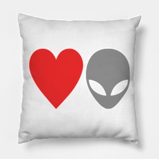 Love Aliens (Colour) Pillow