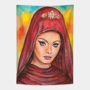 Sophia Loren Tapestry