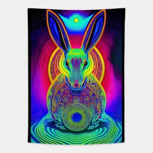 Psychedelic Pop art - RABBIT Tapestry