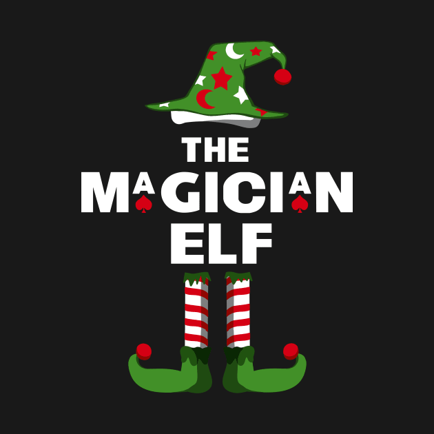 The Magician Elf Matching Family Christmas Pajama Party T-Shirt by YasOOsaY