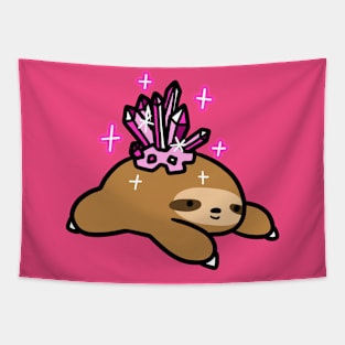 Rosequartz Sloth Tapestry