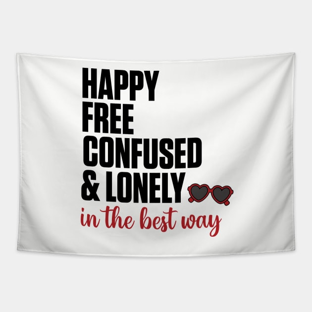 Happy, Free, Confused, & Lonely Taylor Swift Tapestry by Mint-Rose