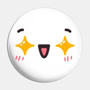 Kawaii Face Smile Pin