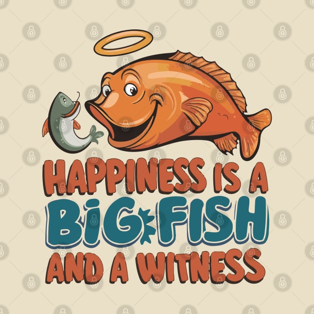 Happiness Is A Big Fish And A Witness Fishing by SPIRITY
