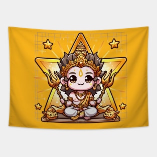 Cute Vidyaraja God Tapestry