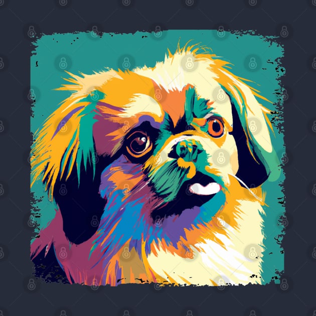 Tibetan Spaniel Pop Art - Dog Lover Gifts by PawPopArt