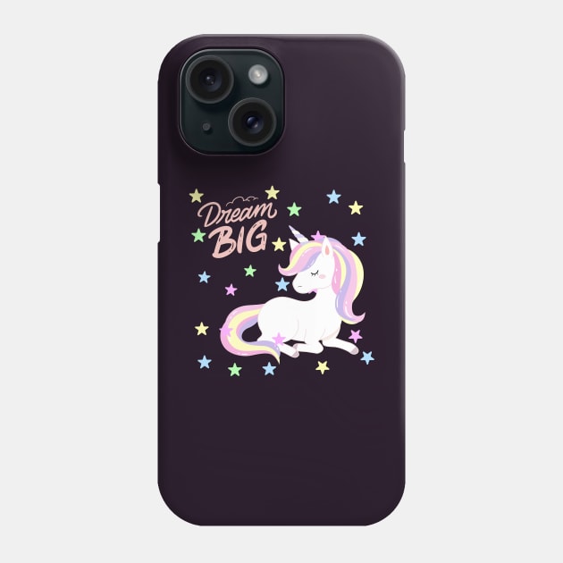 Unicorn Dream big Cute baby outfit great for kids toddlers baby shower Phone Case by BoogieCreates