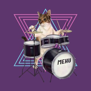 Cat playing the drums T-Shirt