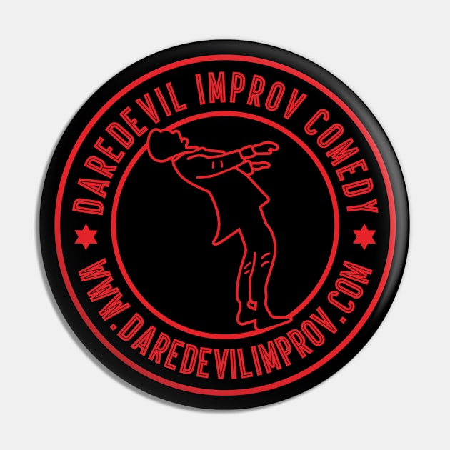 DareDevil Logo Red Pin by DareDevil Improv