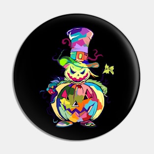 Halloween Pumpkins wpap pop art Pin